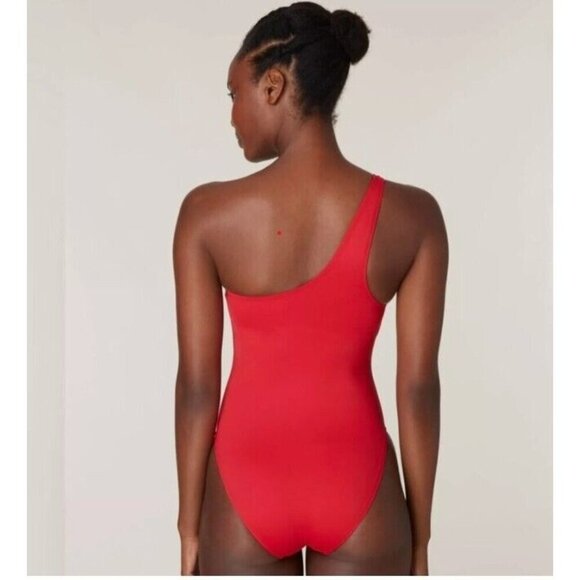 Andie Nantucket XXXL US 20 1 Piece Swimsuit Red NWT One Shoulder 9552 - Picture 2 of 16